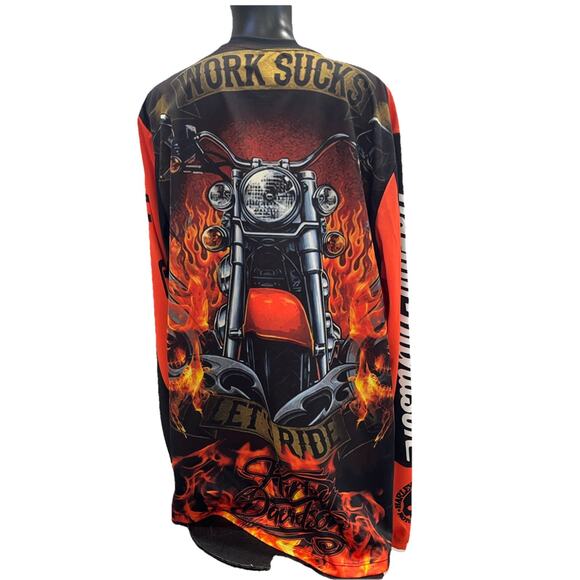 Harley Davidson Motor Cycles Skull Graphic Shirt, 2XL, Long Sleeve, {49}. - Picture 2 of 12